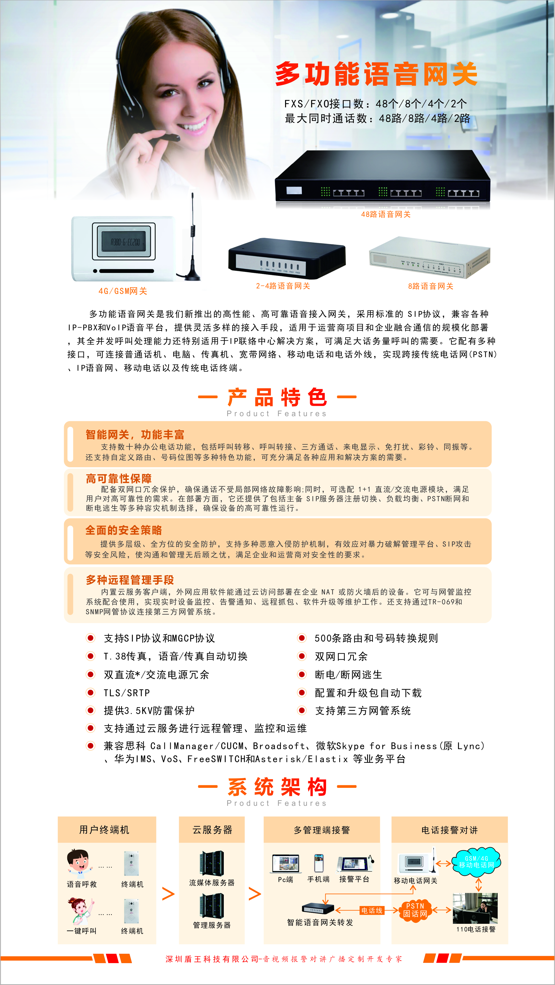 多功能電話網關助力跨接傳統電話網絡實現電話報警 多功能電話網關助力跨接傳統電話網絡實現電話報警